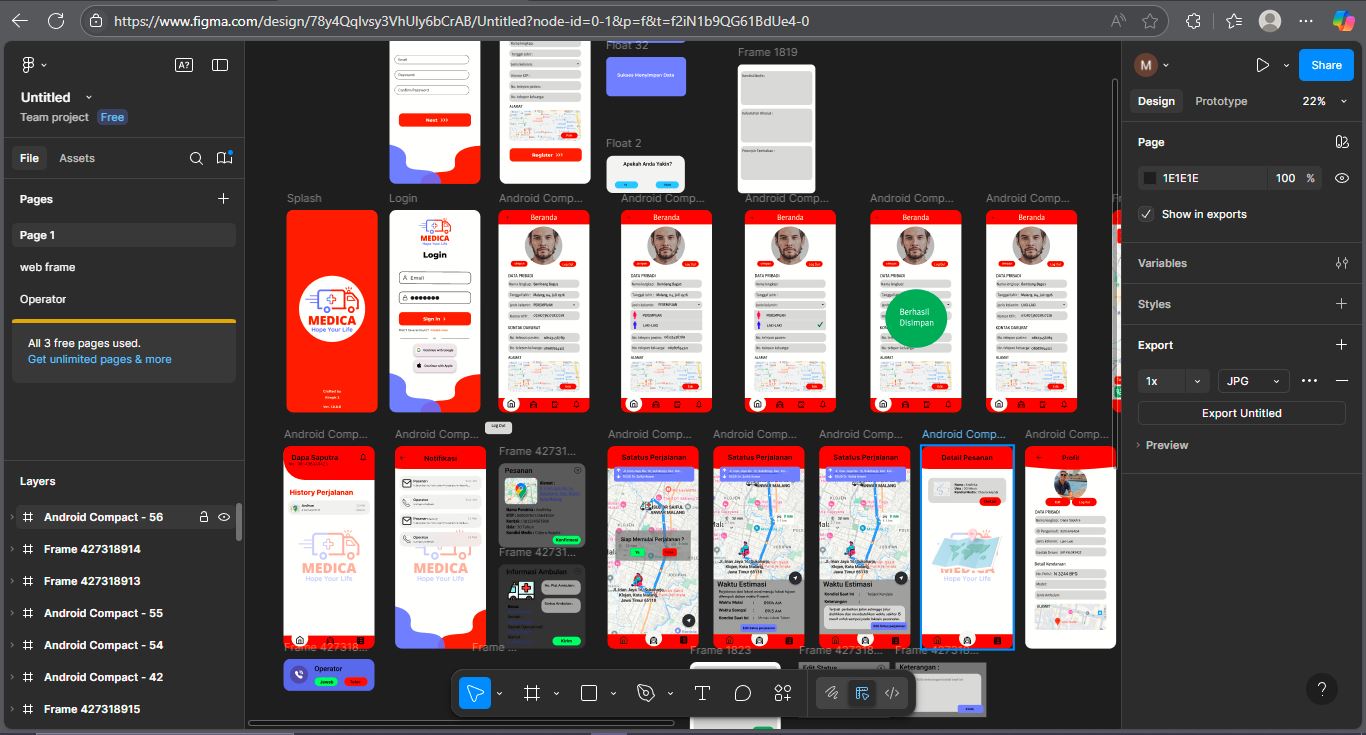 Desain Aplikasi Pesan Ambulans